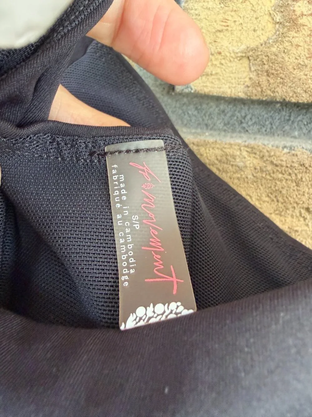 ☀️ Free People FP Movement Righteous Runsie Black Athletic Romper S Modified